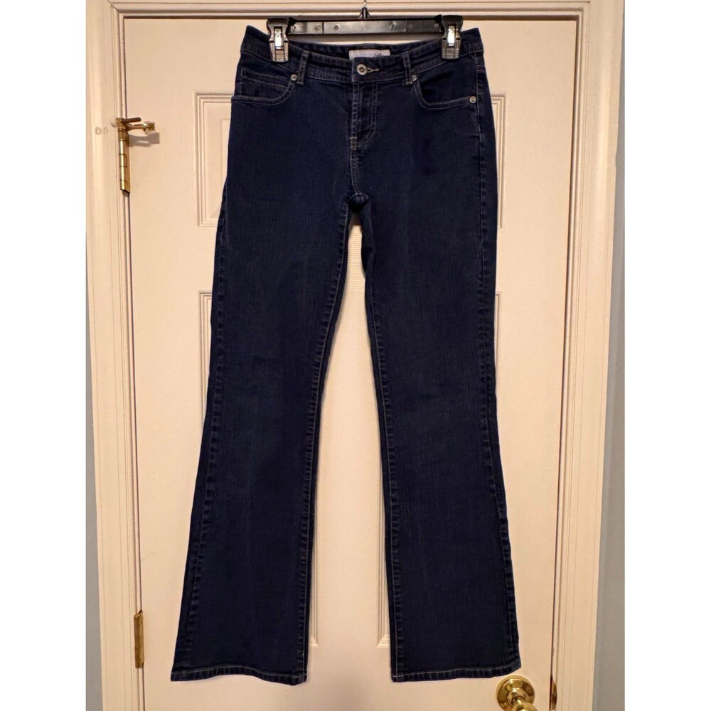 Chico's Women's Bootcut Jeans Dark Wash Blue Denim Stretch 5-Pocket, Size 00